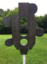 Load image into Gallery viewer, Zipper 10.5"x24" 3/8" AR500 IDPA Steel Hostage Reactive Dueling Tree Shooting Target w/ T-post Mount (ZPR10x24TPM-KIT-NP)