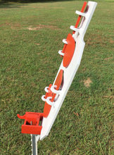 Load image into Gallery viewer, Zipper 13"x30" 3/8" AR500 Full Size IDPA Steel Hostage Reactive Dueling Tree Shooting Target w/ T-post Mount (ZPR13x30TPM-KIT)