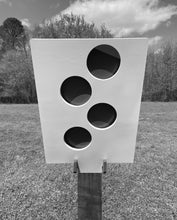 Load image into Gallery viewer, Stringer 12"x18" 3/8" AR500 Steel Hostage Reactive Dueling Tree Shooting Target w/ 2x4 Mount & Stand (STR12x18SM2x4-KIT)