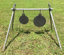 Load image into Gallery viewer, 3/8” AR500 4" Tall Steel Shooting Target Hanger Range Hooks 12pc for 3/4" EMT Conduit or 3/4" Pipe (1.050" OD) (CH12AR500)