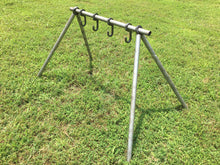 Load image into Gallery viewer, 3/8” AR500 4" Tall Steel Shooting Target Hanger Range Hooks 8pc for 3/4" EMT Conduit or 3/4" Pipe (1.050" OD) (CH8AR500)