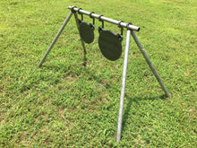 Load image into Gallery viewer, 3/8” AR500 6" Tall Steel Shooting Target Hanger Range Hooks 12pc for 3/4" EMT Conduit or 3/4" Pipe (1.050" OD) (CHLONG12AR500)