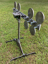 Load image into Gallery viewer, Magnum Target 3/8" AR500 Portable Revolving Plate Rack “No Weld” Reactive Steel Shooting Target w/ 6in Paddles (RPR-8)