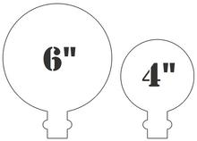 Load image into Gallery viewer, Magnum Target 6"x1/4" Paddles for Magnum Target 22LR Rimfire Texas Star Reactive Shooting Target (TSP-6-14)