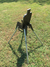 Load image into Gallery viewer, Magnum Target 7x12 IDPA 3/8" AR500 Hardened Steel Shooting Target w/ Metal Ground Range Stand for 3/4"EMT Conduit (GT7X121AR500EMT)