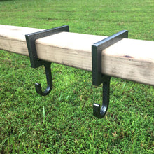 Load image into Gallery viewer, Magnum Target 3/8" AR500 2x4 Steel Shooting Target Gong Hanger Horizontal Hook Mounts 2pc Set (2x4-HHM2AR500)