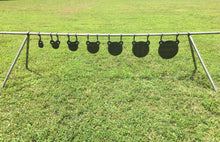 Load image into Gallery viewer, 10pc 3/8” AR500 Steel Target Conduit Stand Brackets & Hooks for 1" OD Pipe or 3/4" EMT Conduit (EMTCB2-CH8-KIT) (EMTCB2-CHLONG8-KIT)