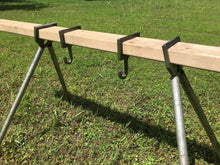 Load image into Gallery viewer, Magnum Target 3/8" AR500 2x4 Steel Shooting Target Gong Hanger Horizontal Hook Mounts 2pc Set (2x4-HHM2AR500)