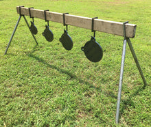 Load image into Gallery viewer, 2pc 3/8" AR500 2x4 Steel Shooting Target Gong Hanger Vertical Hook Mounts (2x4-VHM2AR500)