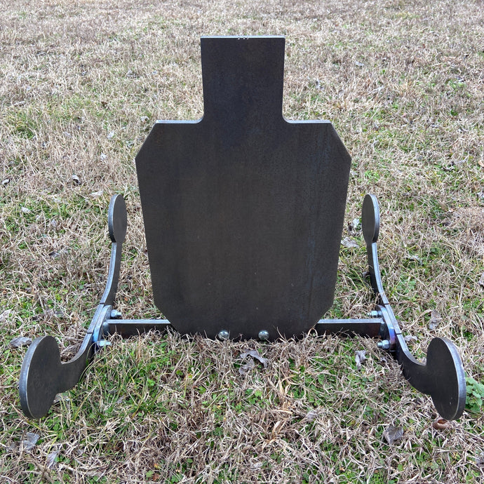 Magnum Target 12x20 IDPA/IPSC - 3/8" AR500 Hardened Steel Rocking Ground Shooting Target Stand