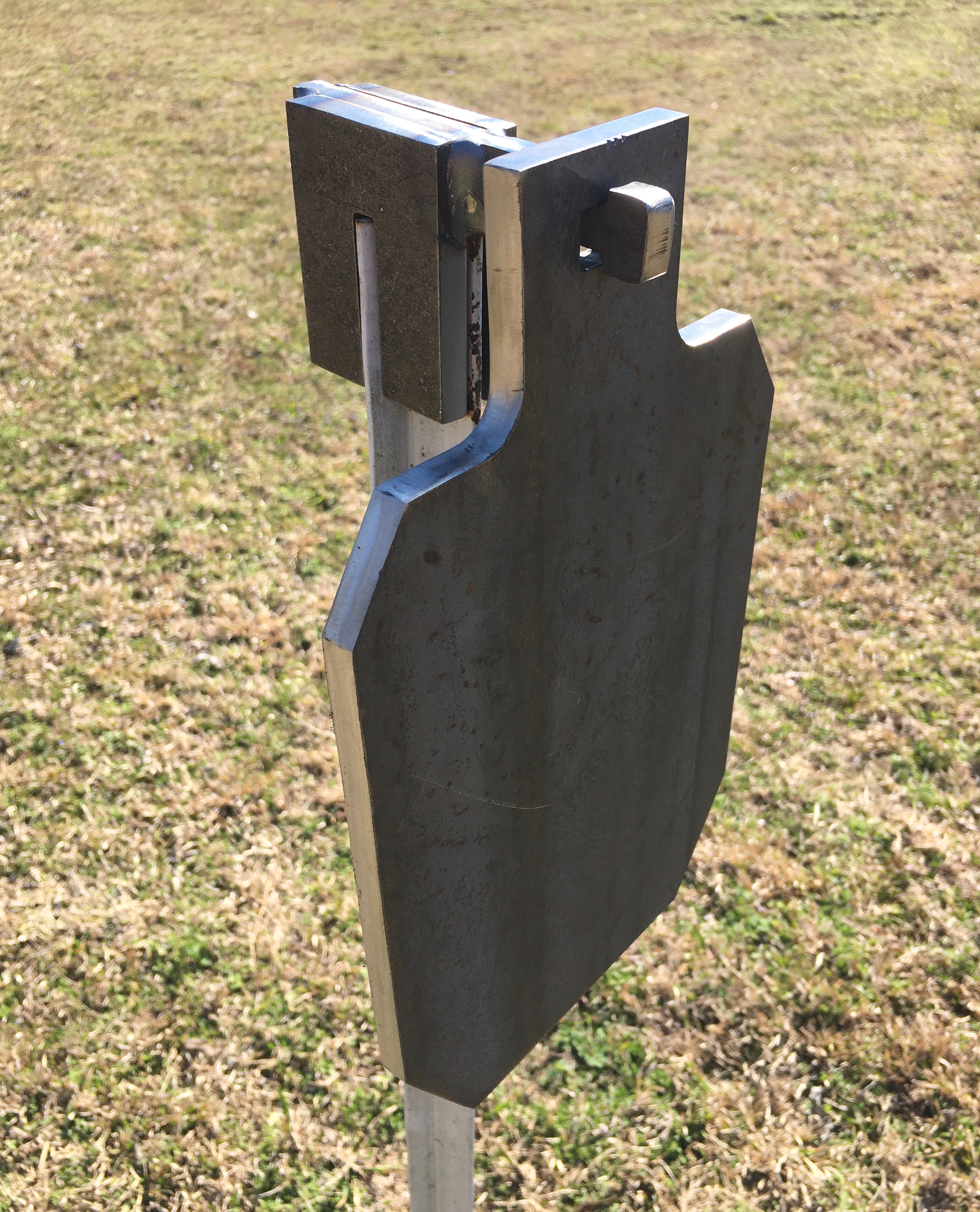 Magnum Target Interlocking 12” Tall IDPA/IPSC Steel Shooting Target 3/