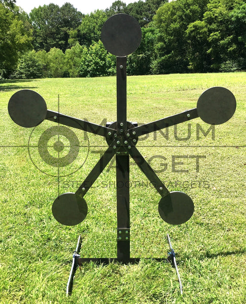 Parts & Assembly Instructions for Magnum Target 3/8" AR500 Texas Star Steel Reactive Shooting Target w/ 8 inch Paddles (TS-8)