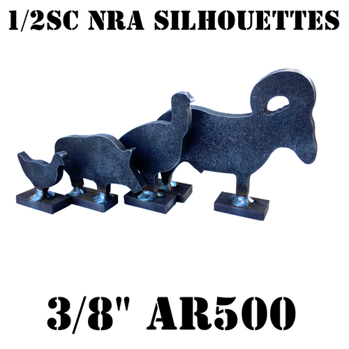 1/2 Scale NRA Metallic Silhouettes