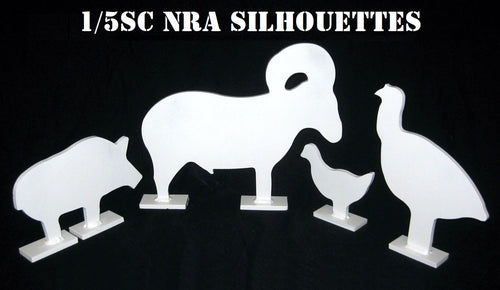 1/5 Scale NRA Metallic Silhouettes