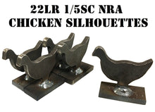 Load image into Gallery viewer, Magnum Target 1/5sc. NRA/IHMSA .22LR Rim-fire Chicken Animal Knock-down Targets - 5pc or 20pc Steel Targets - KCKN5NP / KCKN20NP

