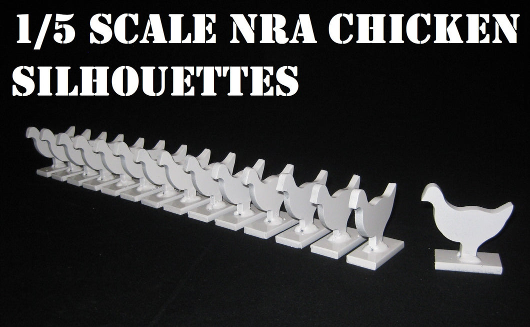 1/5 Scale NRA Metallic Silhouettes