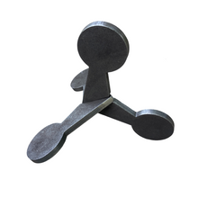 Load image into Gallery viewer, 3/8&quot; AR500 Reactive Steel Shooting Target - Metal Flipping Jumping Jack 2.5&quot; NOT WELDED 1pc Set (1-WJJ2.5AR500-UWELD)
