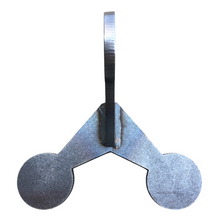 Load image into Gallery viewer, 3/8&quot; AR500 Reactive Steel Shooting Target - Welded Walking Flipping Jumping Jack 2.5&quot; Rounds 1pc (1-WJJ2.5AR500)
