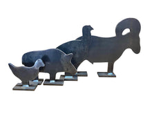 Load image into Gallery viewer, 4pc 1/2sc IHMSA/NRA Metallic Silhouette Targets - 3/8&quot; AR500 Steel Rifle Knockover Plates (124NP)
