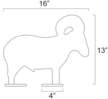 Load image into Gallery viewer, 4pc 1/2sc IHMSA/NRA Metallic Silhouette Targets - 3/8&quot; AR500 Steel Rifle Knockover Plates (124NP)
