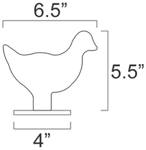 Load image into Gallery viewer, Magnum Target 1/2sc IHMSA/NRA Metallic Silhouette Rifle Targets Not Welded w/ Bases - 4pc 1/4&quot;A36 Steel - 124U-14IN
