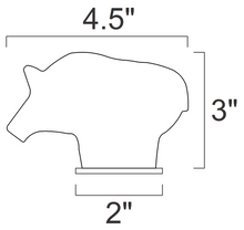 Load image into Gallery viewer, Magnum Target 1/5sc. NRA/IHMSA Metallic Silhouette Targets - 4pc. Small Bore Rifle Knock-overs - Unpainted - 4NP
