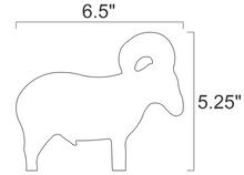 Load image into Gallery viewer, Magnum Target 1/5sc IHMSA/NRA Metallic Silhouette Targets - 4pc U-Weld Small Bore Rifle Knock-overs - 4U
