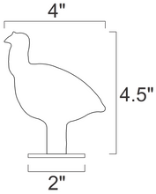 Load image into Gallery viewer, Magnum Target 10pc 1/5sc. NRA/IHMSA 3/8&quot; AR500 Turkey Silhouettes - .22LR/High Powered Pistol &amp; Rifle Animal Knock-down Hardened Steel Targets - KTRKY10NPAR500
