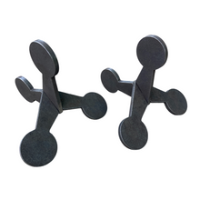 Load image into Gallery viewer, 3/8&quot; AR500 Reactive Steel Shooting Target - Metal Flipping Jumping Jack 2.5&quot; NOT WELDED 2pc Set (2-WJJ2.5AR500-UWELD)
