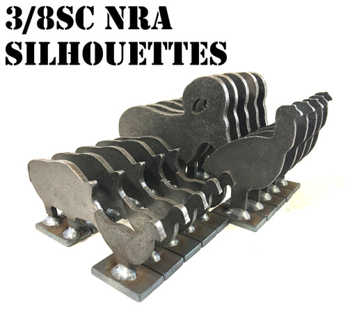 3/8 Scale NRA Metallic Silhouettes