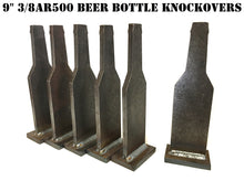 Load image into Gallery viewer, AR500 Beer Bottle Knockover Target
