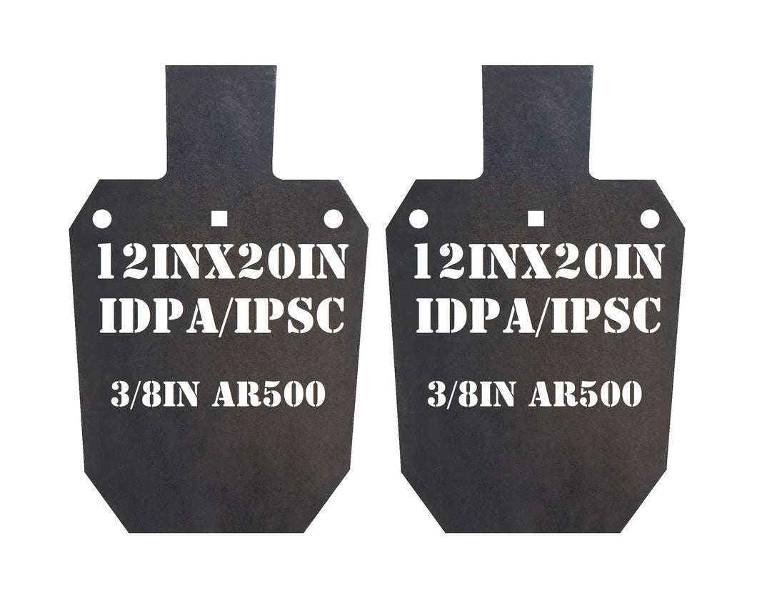 AR500 Steel IDPA Gong Target
