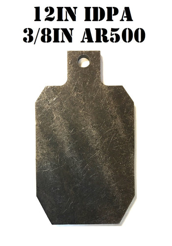 AR500 Steel IDPA Gong Target