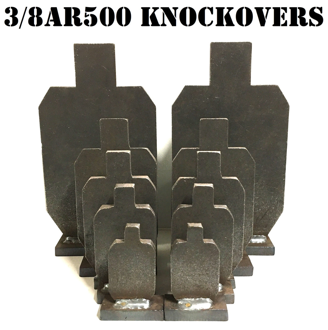 Over Target Stamp 10pc IDPA/IPSC Steel Shooting Range Knock-over Targets - AR500 Metal K ...