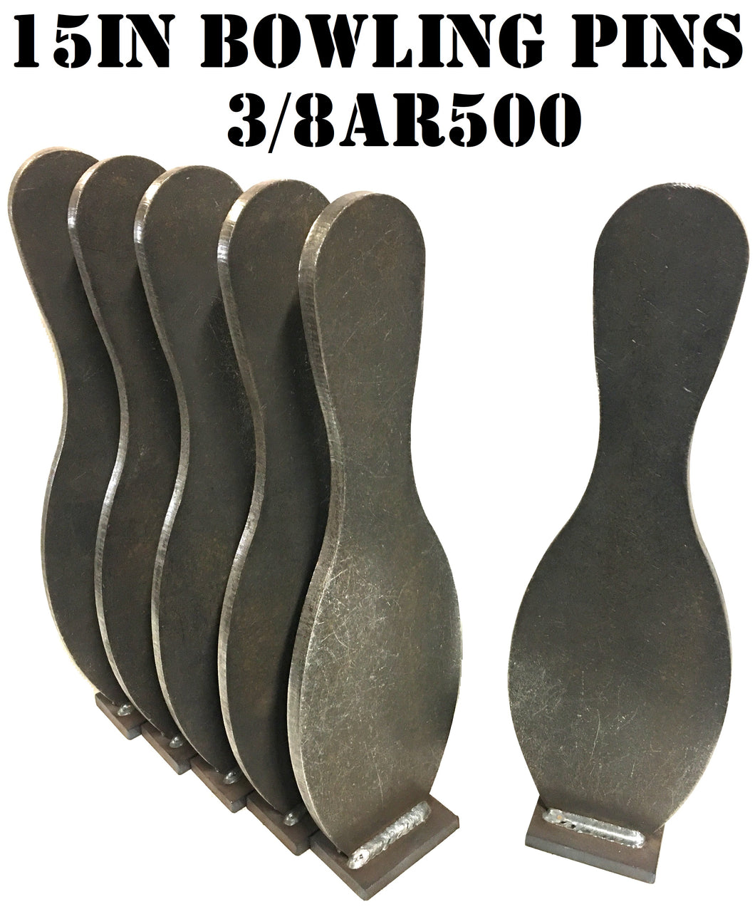 AR500 Steel Bowling Pin Target