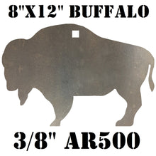 Load image into Gallery viewer, Magnum Target 8&quot;x12&quot;, 12&quot;x18&quot; or 16&quot;x24&quot; 3/8&quot; AR500 Buffalo Plate - Cowboy Action Silhouette CAS Steel Shooting Metal Gong
