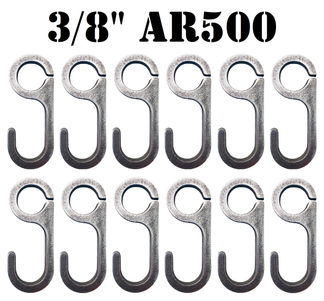 Magnum Target 3/8” AR500 Steel Shooting Target Hanger Hooks for 1