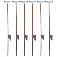Load image into Gallery viewer, 6pc 30in Tall Stands for Clay Pigeons &amp; Knock-over Targets - 3/8&quot; AR500 Hardened Steel Metal Set (CPKSTD6AR500-30IN)
