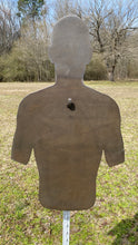 Load image into Gallery viewer, Magnum Target 3/8&quot; AR500 Combatant Silhouette 18&quot; x 30&quot; Steel Shooting Range Gong Metal Target Unpainted (CS18x301SAR500-NP-1H)
