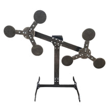 Load image into Gallery viewer, Magnum Target 3/8&quot; AR500 Spinning Portable “No Weld” Double Cyclone - Texas Star Type Reactive Steel Shooting Target w/ 6in Paddles (DC-6)
