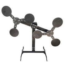 Load image into Gallery viewer, Magnum Target 3/8&quot; AR500 Spinning Portable “No Weld” Double Cyclone - Texas Star Type Reactive Steel Shooting Target w/ 8in Paddles (DC-8)
