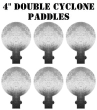 Load image into Gallery viewer, Magnum Target 4&quot;x3/8&quot; AR500 6pc Paddles for Double Cyclone Reactive Steel Shooting Target (DCP-4)
