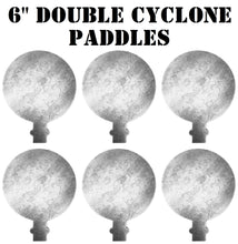 Load image into Gallery viewer, Magnum Target 6&quot;x3/8&quot; AR500 6pc Paddles for Double Cyclone Reactive Steel Shooting Target (DCP-6)
