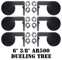 Load image into Gallery viewer, Magnum Target 6&quot;x10&quot; 3/8&quot; AR500 Steel Shooting Range Targets Dueling Tree Paddles DIY 2&quot; Angle Iron - DT66AR500R
