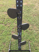 Load image into Gallery viewer, Magnum Target 6’ Tall Steel Shooting Dueling Tree Stand Range Reactive Target w/ 4&quot;x 3/8&quot; AR500 Paddles - DTSTD46AR500
