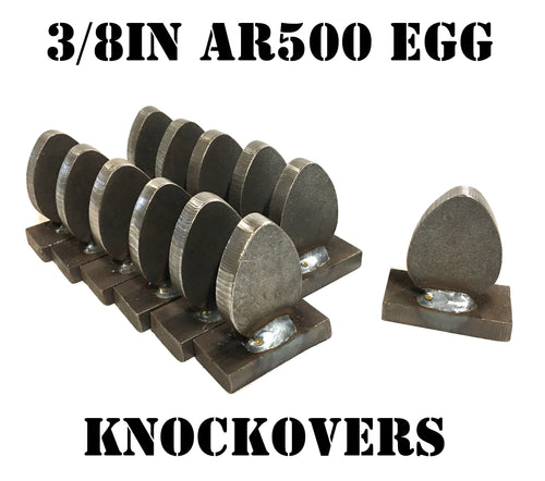 AR500 Steel Egg Knockover Target