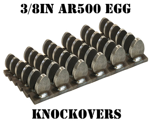 AR500 Steel Egg Knockover Target