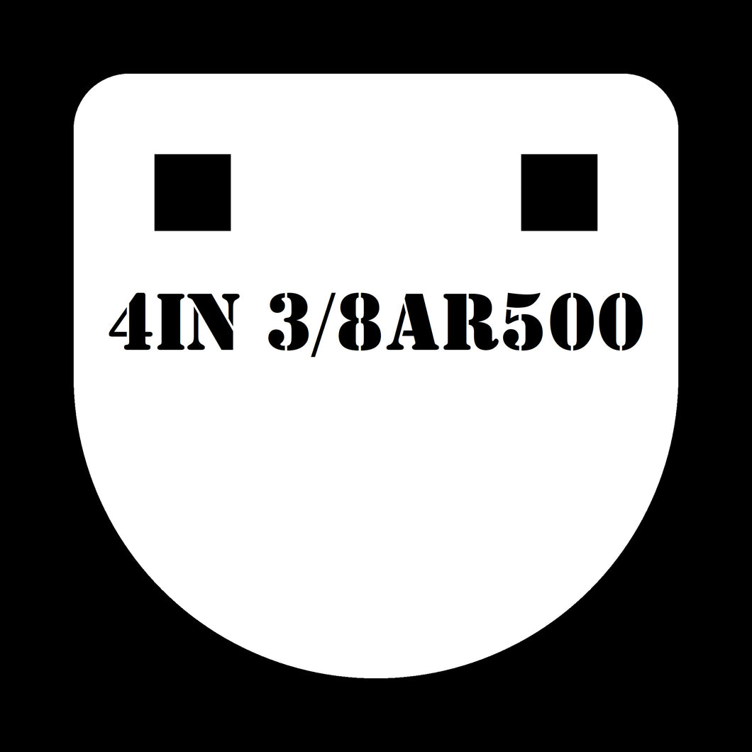 Magnum Target 4 in. AR500 Gong/Hanger Shooting Target - 1pc 3/8 Thk Pistol & Rifle Plate (GFT41WAR500)