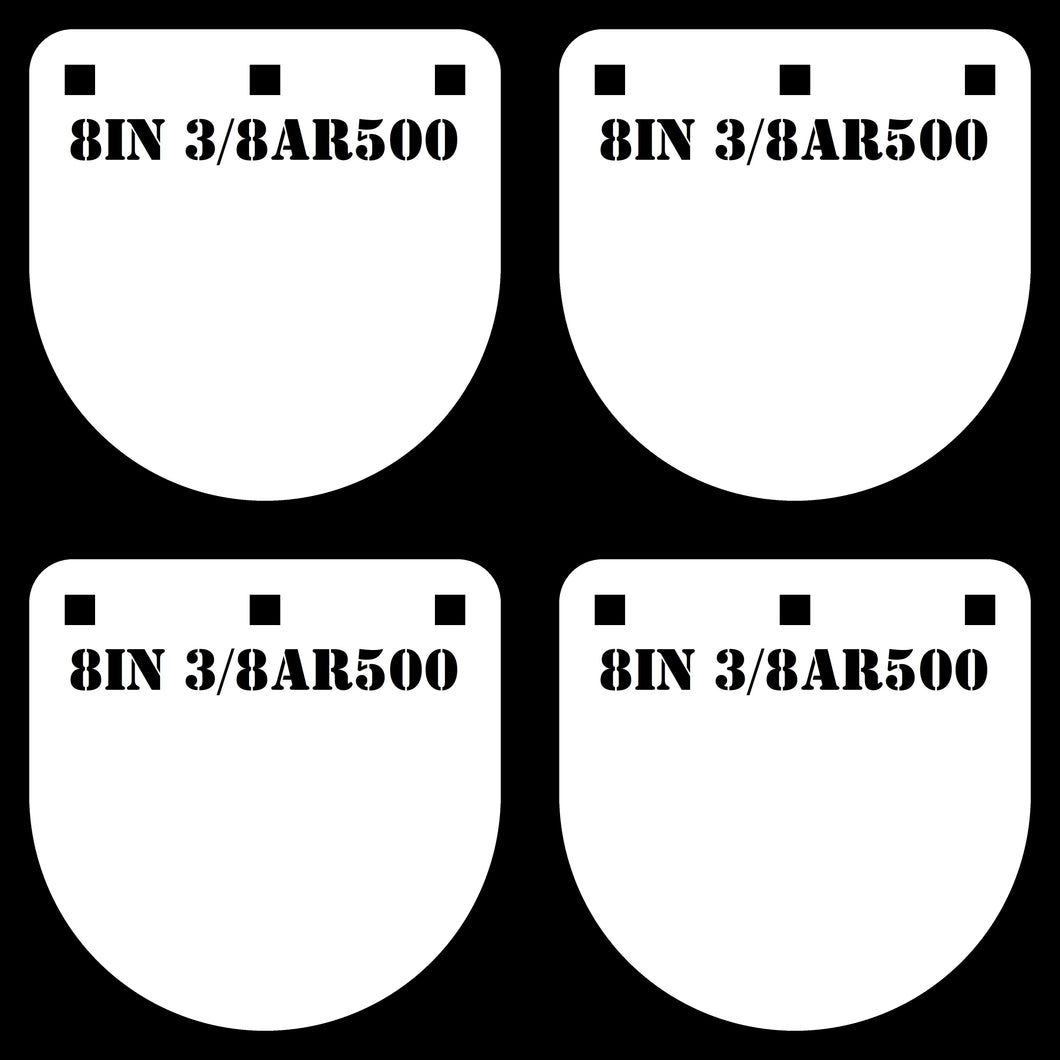 Magnum Target 8 in. AR500 Gong/Hanger Shooting Target - 4pc 3/8 Thk Pistol & Rifle Target (GFT84WAR500)