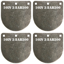 Load image into Gallery viewer, Magnum Target 10&quot; x 3/8&quot; AR500 Gong/Hanger Steel Shooting Target - 4pc Pistol &amp; Rifle Plate (GFT104AR500)
